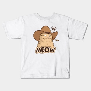 Cat cowboy Kids T-Shirt